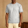 thumbnail image 4 of Men's Shirts 3XLT Big and Tall Solid Color Short Sleeve Round Neck Relaxed Fit T-Shirt, 4 of 9