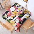 thumbnail image 2 of Pioneer Flower Floral Print Pattern Square Tablecloth,Waterproof Square Table Cover,Wipeable Spillproof Washable Table Cover for Home Kitchen Party Decor 42"X42"(107x107cm), 2 of 6