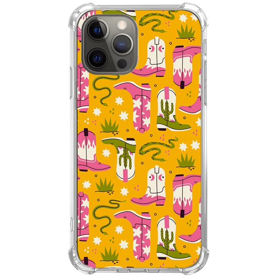 Cowboy Boots Case for iPhone 13 Pro Max,Aesthetic Art Design TPU Bumper Cover Case