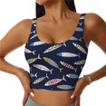 thumbnail image 1 of Balery Sardine Sujetadores deportivos con espalda cruzada para mujer, acolchados, sin costuras, de alto impacto, ideales para yoga, gimnasio, entrenamiento y fitness.-X-Large, 1 of 8