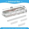 thumbnail image 3 of Plastic Pencil Box Large Capacity Pencil Boxes Clear Boxes with Snap-Tight Lid Stylish Office Supplies Storage Organizer Box Old Red Barn, 3 of 7