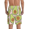 thumbnail image 3 of Bixox Men's Cute Avocado printed lightweight casual shorts, soft sleep shorts with pockets., 3 of 7