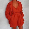 thumbnail image 1 of Conjunto a juego de pantalones cortos para mujer Trajes de viaje de verano Temperamento Traje de vacaciones FLhrweasw Nuevo, 1 of 9