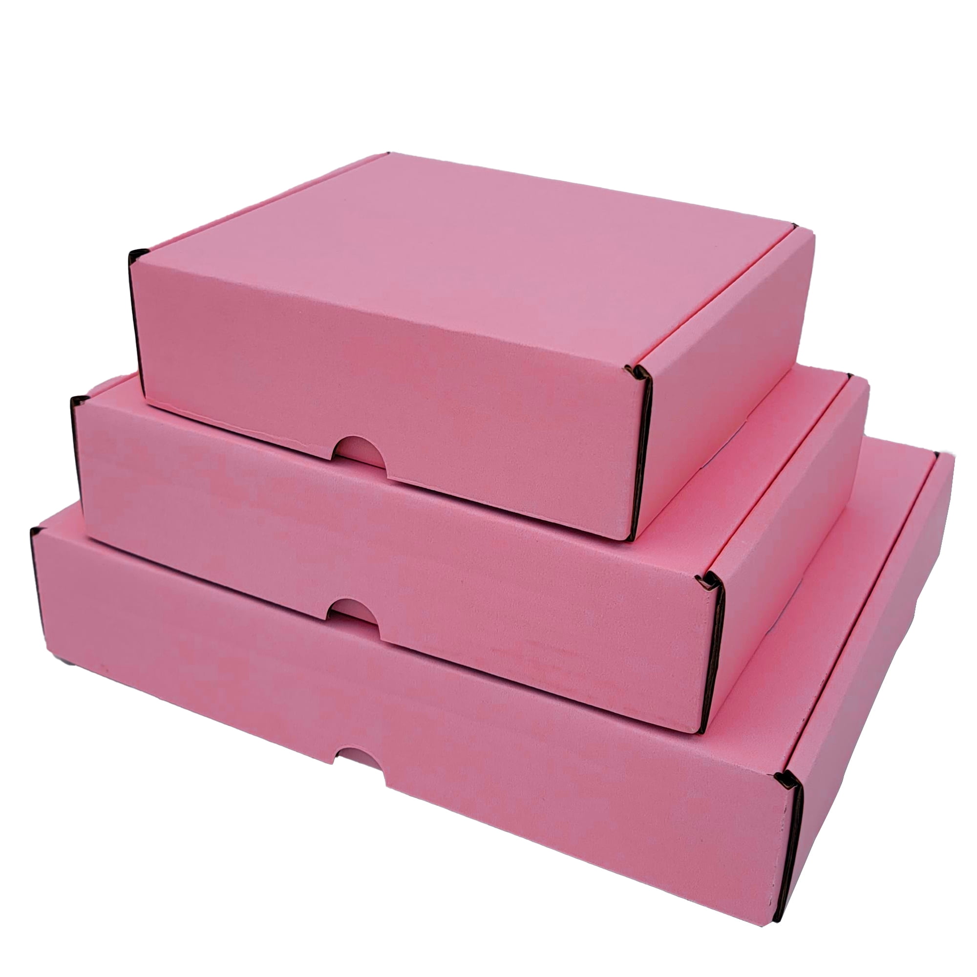 Ucanpack Corrugated Mailer Box Packing Supplies For Moving Pink (White Inside) Medium , 12 x 12 x 6" - 25 Pcs