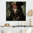 thumbnail image 2 of Designart Portrait Of Pirate Canvas Wall Art, 2 of 5