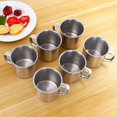 thumbnail image 2 of 6Pcs Outdoor Camping Hiking Tea Mug Cup Stainless Steel Coffee Cup, 2 of 4