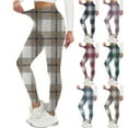thumbnail image 2 of Qingpeng Womens Striped Printed Leggings Hip Lifting High Waisted Stretchy Lounge Yoga Fitness Base Layer Trousers, 2 of 7