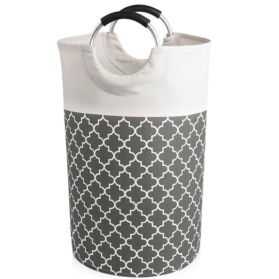 Garnen 70L Laundry Basket Collapsible Bag, Foldable Laundry Hamper Baskets, Dirty Clothes Hamper Organizer Bin with Handle For Kids Baby Dorm Room