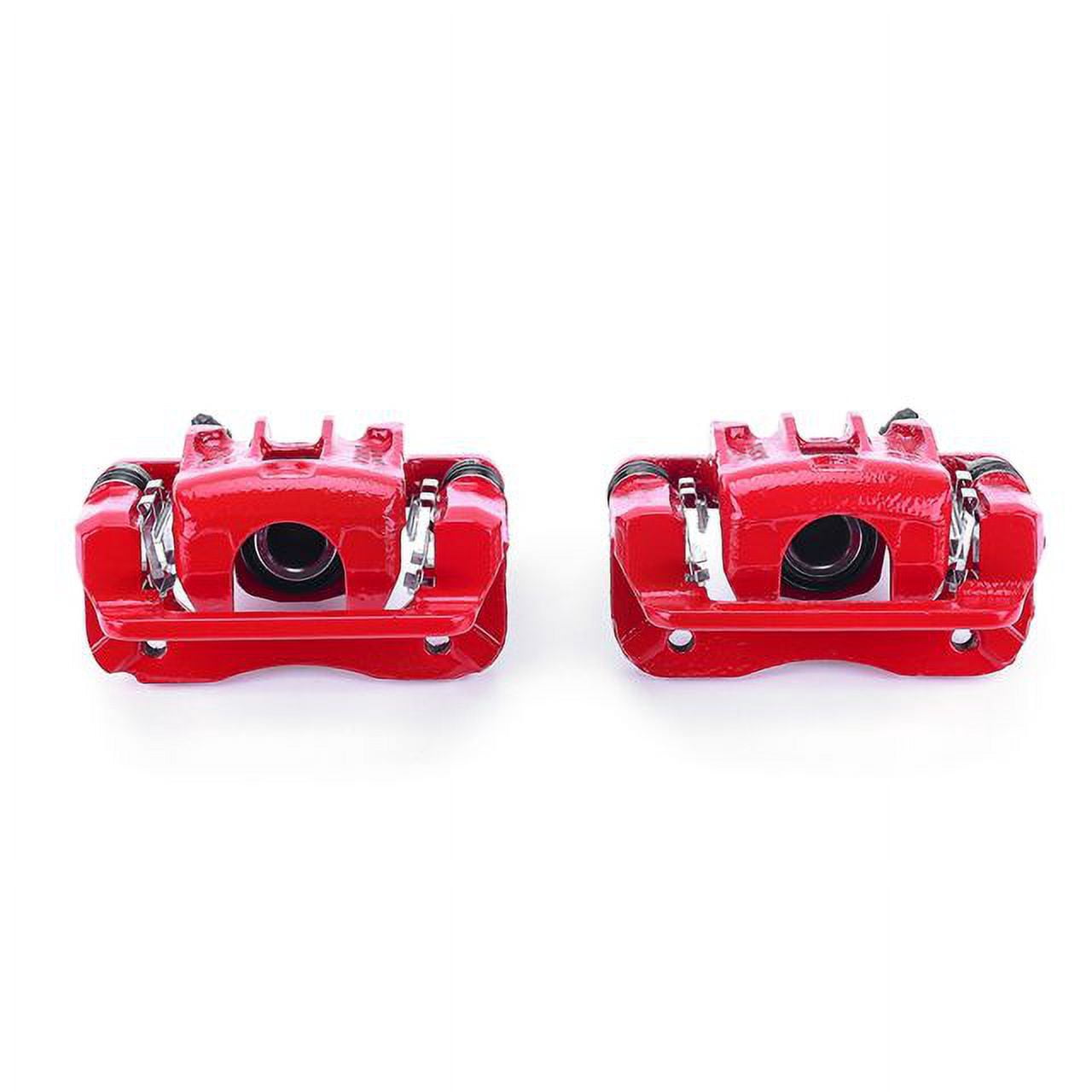 Power Stop Rear Pair of Red Powder Coated Calipers S3456