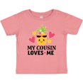 thumbnail image 3 of Inktastic My Cousin Loves Me Pineapple Girls Baby T-Shirt, 3 of 5
