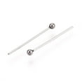 thumbnail image 2 of 304 Stainless Steel Head Pins Stainless Steel color 18mm Head: 2mm 304 Stainless Steel, 2 of 3