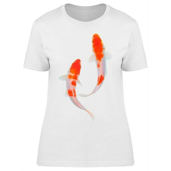 Pair Of Parallel Koi Fish T-Shirt Women -Image by Shutterstock, Female x-Large