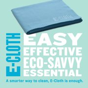 E-Cloth Glass and Polishing Microfiber Cleaning Cloth, Reusable, Alaskan Blue, 300 Wash, 2 Pack