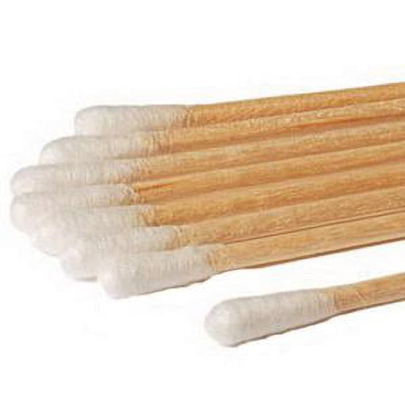 Non-Sterile Cotton-Tip Applicator with Wood Handle 6", Box of 1000