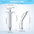 thumbnail image 2 of 2 Pieces Reusable Goats Syringe with 2 Drench Nozzle, Adjustable Dosage Detachable Sheep Drench Livestock Syringe for Sheep Baby Goat Supplies - 20ML, 2 of 2