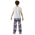 thumbnail image 5 of FORMRS Kids Pajama Pants with Pockets Size 13-14Y Boys Lounge Sleep Bottoms, Pink and Purple Flowers, 5 of 8