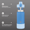 thumbnail image 3 of TAL Stainless Steel Ranger Push Water Bottle 18oz, Blue, 3 of 9