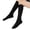 Black, variant on Girls' Knee High Socks Diamond Mesh & Bow Combed Mid-Crew for School