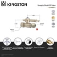 thumbnail image 4 of Kingston Brass CC44451TL 5/8-Inch O.D. Comp x 1/2-Inch O.D. Comp Quarter-Turn Straight Shut-Off Valve in Polished Chrome, 4 of 5