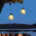 thumbnail image 4 of Isvgxsz Clearance Hanging Solar Lanterns Outdoor,LED Solar Powered Christmas Fairy Lights,Landscape Waterproof Lanterns lamp with Retro Design for Patio,Yard,Garden and Pathway Decoration (Warm Light), 4 of 8