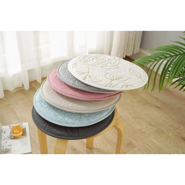Round bar stool cushions with ties deals