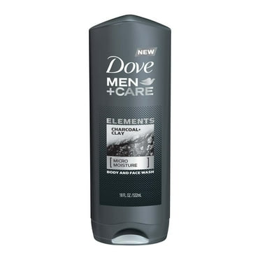 2X - Dove Men Care Elements Body   Face Wash - Charcoal   Clay 18 oz
