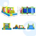 thumbnail image 2 of YARD Rainbow Rancer Inflatable Bouncer Bounce House Obstacle Course Kids Outdoor Game with Blower, 2 of 6