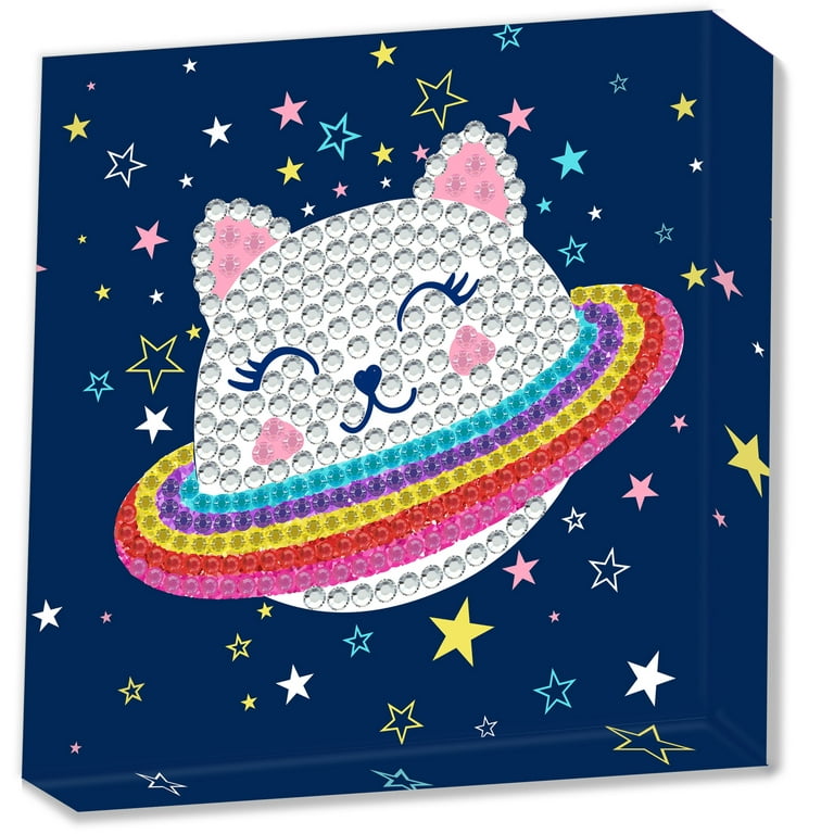 DIAMOND DOTZ® BIG DOTZ® DOTZ® Box Cat with Rainbow Diamond