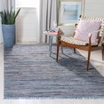 thumbnail image 2 of Safavieh Rag 4' Square Hand Woven Cotton Rug in Purple, 2 of 4