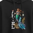 thumbnail image 3 of Disney - Ariel in Water - Juniors Cropped Pullover Hoodie, 3 of 5
