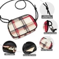 thumbnail image 3 of FORMRS Mini Crossbody Bag for Women Adjustable Shoulder Rope Travel Casual Phone Purse, Red Tartan, 3 of 7
