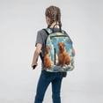 thumbnail image 5 of Naloa Sunshine Cloud Bulldog Print Lightweight DayBackpack Suitable for school, work, shopping, travel, etc., 5 of 5
