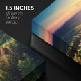 thumbnail image 4 of wall26 Canvas Print Wall Art Yellow and Orange Sunrise Over Purple Mountain and Forest Nature Floral Photography Realism Rustic Colorful Multicolor Ultra for Living Room, Bedroom, Office - 24"x3, 4 of 5