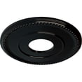 thumbnail image 3 of Ekena Millwork 12 1/2"OD x 3 7/8"ID x 3/4"P Bradford Ceiling Medallion (Fits Canopies up to 6 5/8"), Hand-Painted Black Pearl, 3 of 6
