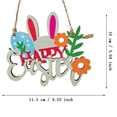 thumbnail image 3 of Ctnporpo Creative Easter Party Crafts Decor DIY Handmade Rabbit Wooden Sign Hangings Hanging Ornaments​​, 3 of 4