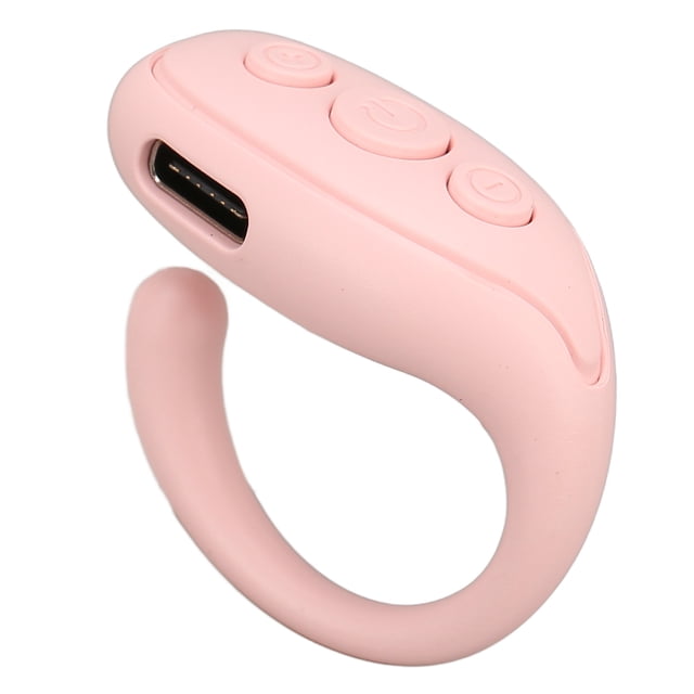 Mobile Phone Remote, Ring Shape Remote Control Page Turner Long Standby Time Multifunction For Take Picture Pink