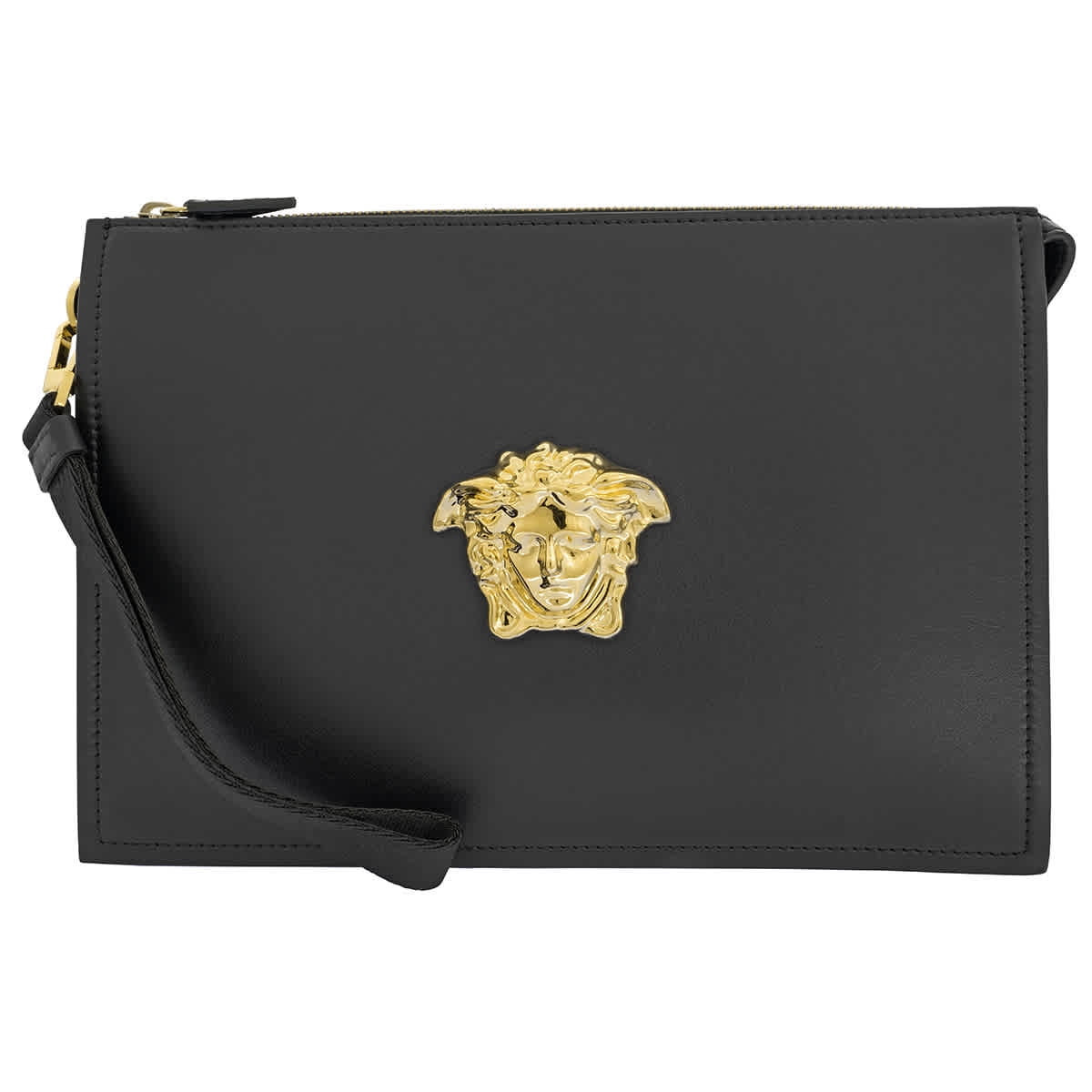 Versace La Medusa Large Leather Clutch Black Ghana Ubuy - Main Image