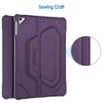 thumbnail image 4 of JETech Case for iPad 9.7-inch (2018/2017 Model, 6th/5th Generation), Double-fold Stand with Shockproof TPU Back Cover, Auto Wake/Sleep (Purple), 4 of 7