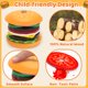 thumbnail image 3 of Montessori Toys Jumlys - Hamburguesas de madera para niños de 3 a 5 años, 3 of 5