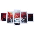 thumbnail image 2 of Decorative Painting, Waterfall Landscape Pattern Frameless Painting  for Office for Living Room for Bedroom, 2 of 8