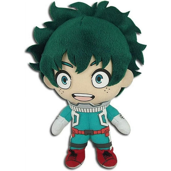 GE Animation My Hero Academia GE-52235 Izuku Midoriya Hero Costume Plush Toys, Multicolored, 8"