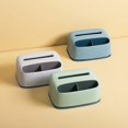 thumbnail image 2 of Tissue Dispenser Rectangular Tissue Dispenser Box With Plastic Face Tissue Dispenser Box Can Store And Place Tissue Paper Holder (green), 2 of 4