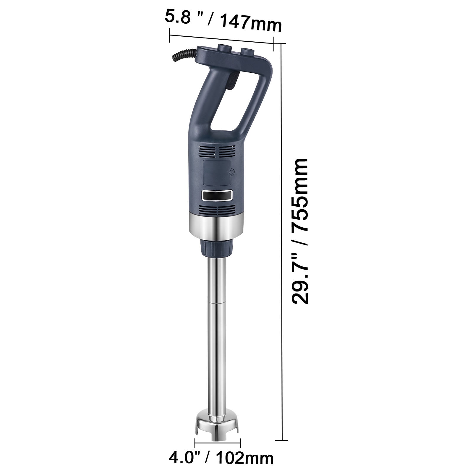 KFFKFF Professional Handheld Blender, 500W Robust Motor, 16-inch Adjustable Speed, Stainless Steel Blade, Versatile Stick Mixer for Soups, Sauces, and Creamy Mashed Potatoes