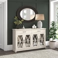 thumbnail image 2 of Bush Lennox Engineered Wood Buffet Cabinet with Drawers in Linen White Oak, 2 of 16