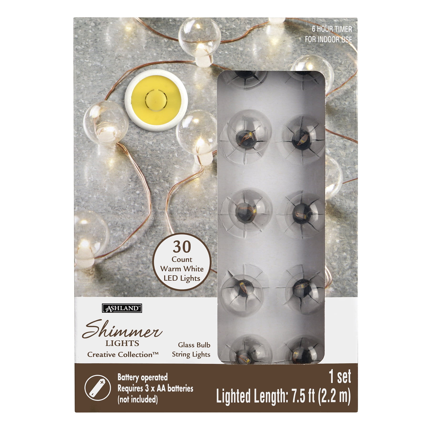 30ct. White LED String Lights by Ashland