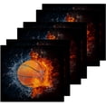 thumbnail image 3 of GZHJMY Basketball Ball Cotton Washcloths Set of 2, 12"x12" Super Soft Absorbent Wash Cloths Bathroom Face Cloths Fingertip Towel for Gym Hotel and Spa, 3 of 7
