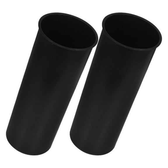 WRITWAA Toilet Brush Holder Black Plastic Stable Bucket for Home Bathroom Accessories