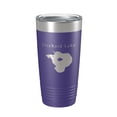 thumbnail image 1 of Orchard Lake Map Tumbler Travel Mug Insulated Laser Engraved Coffee Cup Michigan 20 oz Purple, 1 of 1