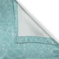 thumbnail image 4 of Ambesonne Turquoise Valance Pack of 2, Sea Inspired Lines, 54"X12", Pale Blue White, 4 of 5