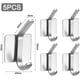 thumbnail image 5 of Gancho de pared para baño,Gancho para toallas,Gancho adhesivo,Gancho de puerta doble,Ganchos adhesivos,Gancho de pared,Baño de acero inoxidable,Acero inoxidable para baño,Gancho para toallas Blanco 5, 5 of 5